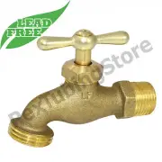 (10) 3/4" MIP Hose Bibb Valves, Multi-Turn, LEAD-FREE Brass, No-Kink, 125psi
