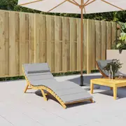vidaXL Sun Lounger Cushion Grey 180x60x4 cm Oxford Fabric
