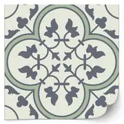 [Namly Design] Tiles Sticker - Vintage Tile Decals / Sage Green / 24 pcs