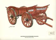 South Gloucestershire Waggon colour laminated poster A4
