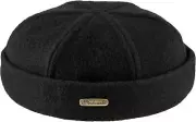 Sterkowski Docker Cap | Woolen Beanie for Men and Women | Warm 6 7/8, Black