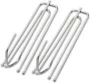 AIDOIT Curtain Pleat Hooks Stainless Steel, 60 Pack Drapery Hook and Pins
