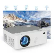 Auspure Portable 1080p Mini Projector with 2.4G+5G Wi-Fi & Bluetooth, 12000L