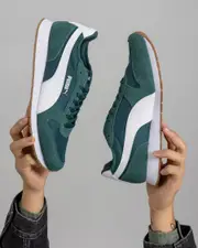 [Puma] Puma Men's St Miler Shoes in Dark Myrtle/Puma White/Gum Size 11 11 Dark Myrtle/Puma White/Gum