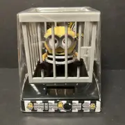 Solar Powered Dancing Bobble Head Toy - From Japan Minion Grey Cage - Happy