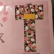 Hello Kitty Yukata Sakura Sanrio Kimono Cosplay Lolita Y2K Cute Gyaru Pink Dress
