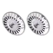 2 Pcs Kitchen Sink Stopper Metal Drain Waste Plug Kitchen Sink Strainer