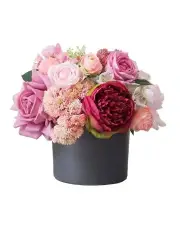 [Vicky Yao] Real Touch Artificial Various Pink Flowers Arrangement
