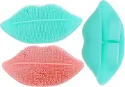 Outanaya Ergonomic Face Brush Silicone Cleansing Exfoliating Tool Pore Unclogging Face Scrubber for Men Women Random Color