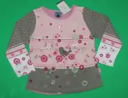 3t 3 NWT Pumpkin Patch TOWN AND COUNTRY Pink Flower Stretchy SHIRT Top Girls