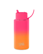 frank green Gradient Ceramic Reusable Bottle 34oz 1,000ml - Summer Sunset
