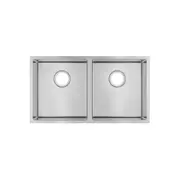 ACA 770x450x215mm 1.2mm Handmade Top/Undermount Double Bowls Kitchen Sink