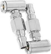 HOMOCONO Dual Head Inflator Nozzle for Motorcycles Bicycles Tire Air Pump Chuck for Easy Inflation Emergency Repairs Versatile Design for Electric Bikes Bikes