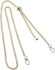Framendino, Purse Chain Strap, Adjustable Shoulder Cross Chain Gold Replacement Chain Strap with Metal Buckles for Women