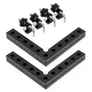 90° Positioning Squares Aluminium Alloy L-Type Corner Clamps for Picture Frames Cabinets Boxes and Drawer