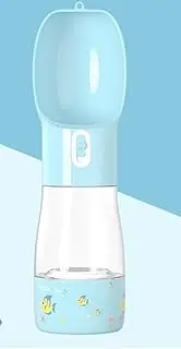 Pet Water Drinker & Food Bowl - Portable Travel Dog Water Bottle with Foldable Silicone Cup, Leak-Proof Design for Dogs & Cats, On-The-Go Outdoor Feeding & Hydration Solution