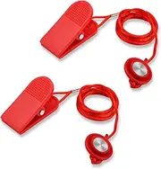 2pcs Universal Treadmill Magnet Safety Key, Magnetic Safety Switch Round Treadmill Safety Key Replacement for Most Treadmills Running Machines