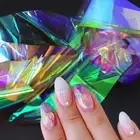 Broken Glass Nails Aurora Foil Shell 3D Effect Crafting Nail -5 Pieces SET