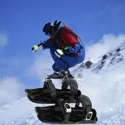 Mini Short Ski Skates Short Shoe Snowblades Portable Fit Into Your Backpack