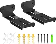 Soundbar Wall Mount Bracket Depth Adjustable (3.3"-6.5") Compatible with Samsung, Bose, Vizio, LG, Sony and Most Surround Sound Sound Bars - Heavy Duty Soundbar Mounts Under TV Hold up to 38 Lbs
