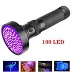 100 LED UV Ultraviolet Flashlight Blacklight Torch Detection For Pet Lamp
