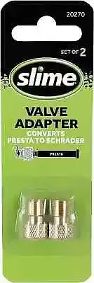 Slime 20270 Presta to Schrader Valve Adapter 2 count