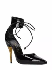 Gucci Miranda Black Patent Leather Pumps Size 37.5