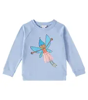 [Stella McCartney Kids] Stella McCartney Kids Cotton sweater Y 3 blue