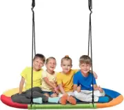150CM/60'' Saucer Tree Swing Outdoor Round Platform Swing Handle