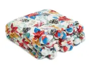 Vera Bradley Women's Outlet Whimsy Pom Fleece Throw Blanket NEW