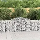 Arched Gabion Basket Stone Retaining Wall Gabion Cage Galvanised Iron vidaXL