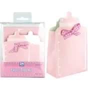 Pink Baby Bottle Favour Boxes (Pack of 24)