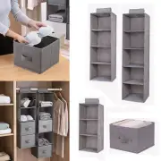 Wardrobe Hanging Storage Bag Interlayer Drawer Type Hangers Holder Organizer