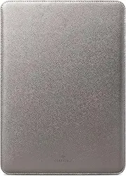 Laptop Sleeve 15 Inch Precisely Compatible with MacBook Air 15" M4 2025 A3241 & M3 2024 A3114 & M2 2023 A2941, Faux Leather Cover Case, Silver