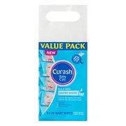 Curash Simply Water Travel Wipes 5 x 20's