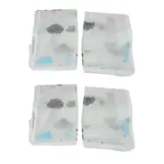 4pcs Foldable Storage Bag Clothes Blanket Quilt Closet Sweater Organizer Box Home Storage Bags Supp