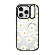iPhone 16 Pro Impact Ring Stand Case MagSafe Compatible Daisies by Laura Jane Illustrations