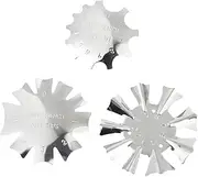 Healeved Diy Nail Art Kit 3pcs Manicure Steel Plate Nail Art Trimmer Template Set