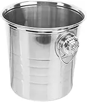 Stainless Steel Wine Ice Bucket 3l Thick Ice Holder Storage Beverage Bottle Bucket for Bar Ktv Home Restaurant Hotel Random Style