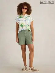 White Stuff Green Mollie Combat Shorts (F97382) | $113