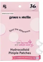 PIMPLE PATCHES FOR FACE (ROUND , 36 COUNT) - HYDROCOLLOID ACNE PATCHES FOR FACE