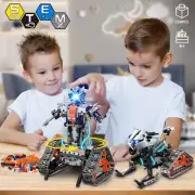 724PCS 4-in-1 RC Car Robot STEM Building Kit for Kids (6-16)