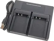 USB Dual Battery Charger for Canon LP-E17 LPE17 EOS R100 R50 R10, RP, Rebel SL3, SL2, T8i, T7i, T6i, T6s, M3, M5, M6, EOS 200D, 250D, 77D, 750D, 760D, 800D, 850D 8000D 9000D Camera