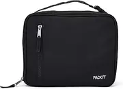 PackIt Freezable Classic Lunch Box - Collapsible and Reusable with Zip Closure | Gel-Lined Walls | Keeps Food and Drinks Cool for Hours | Ideal for School, Picnics & Travel | Black