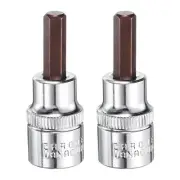 1/4" Hex Bit Socket 3/8" Drive Extension Bit Ratchet Wrench Accessories 2 Pcs