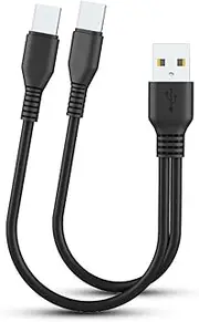 QIEIEI Type C Charging Cable 2 in 1 USB C Cable Mobile Phone Charger Splitter for Two Type C Device Charge Cord for Phone Tablet Power Bank