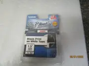 Genuine Brother TZ-261 P-Touch Black Print on White Tape 1.5'' 36mm New Sealed