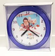 Giggle And Hoot 7" Purple Novelty Wall/Desk Clock Brand New Jimmy Giggle Kids