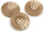 20PCS 4 Holes Sewing Round Craft Buttons Resin Snaps for Blazer Shirts Clothes DIY Accessories (Beige, 20mm)