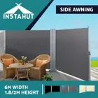 Instahut Side Awning Sun Shade Outdoor Blinds Retractable Screen 1.8X6M/2X6M